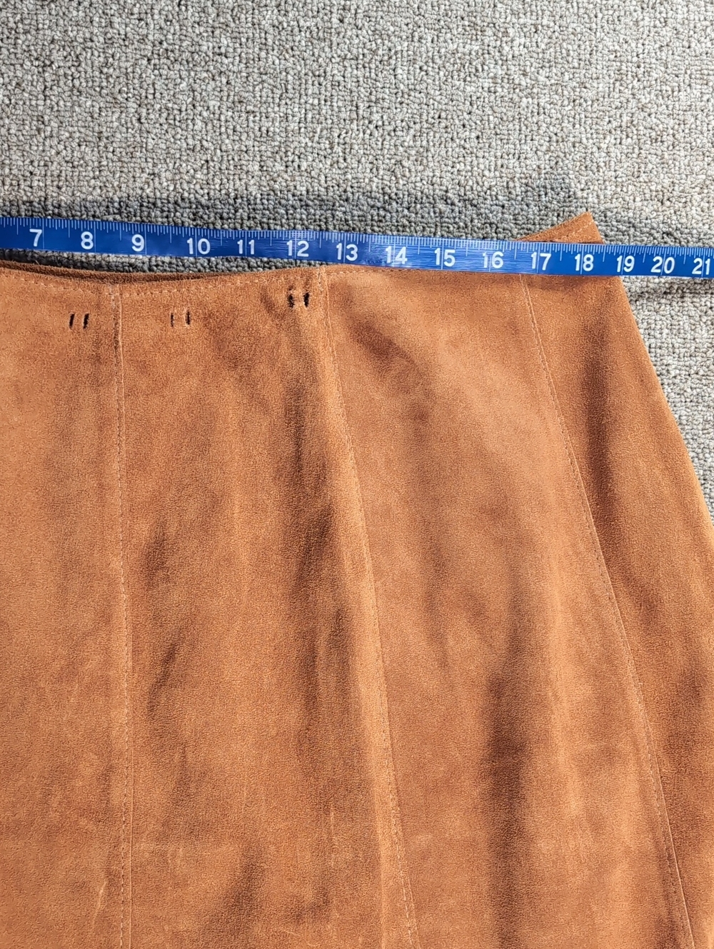 Vintage HB Native American Indian Leather Vest And Wrap Skirt Set Western Boho - Picture 15 of 17